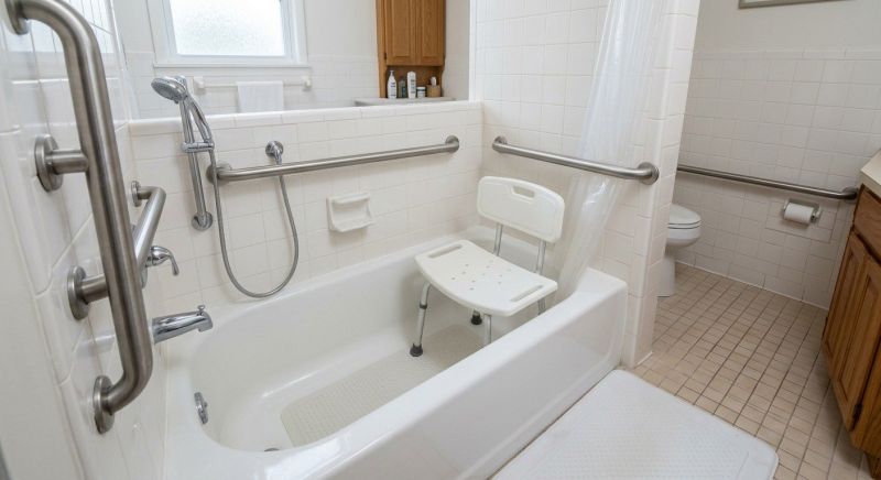 Elderly Bathtub Installation detail